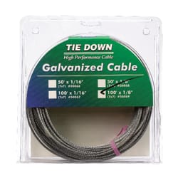 Tie Down Engineering Galvanized Steel 1/8 in. D X 100 ft. L Aircraft Cable