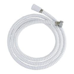 LDR White Metal 72 inch in. Shower Hose