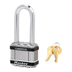 Master Lock Magnum 4.9 in. H X 2.2 in. W X 1.3 in. L Steel 4-Pin Cylinder Weather-Resistant Padlock