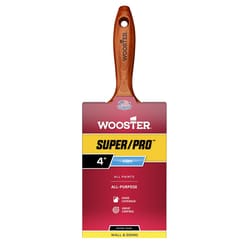 Wooster Super/Pro 4 in. Flat Paint Brush