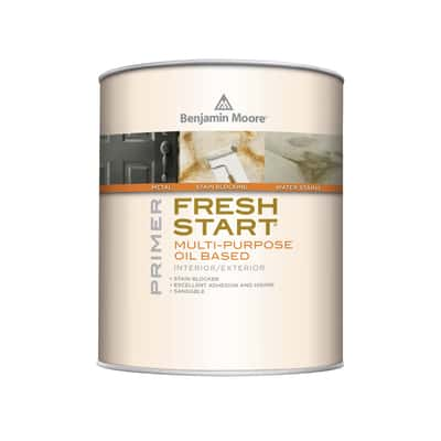 Benjamin Moore Fresh Start White Flat Oil Based Alkyd Primer Exterior And Interior 1 Qt Ace Hardware