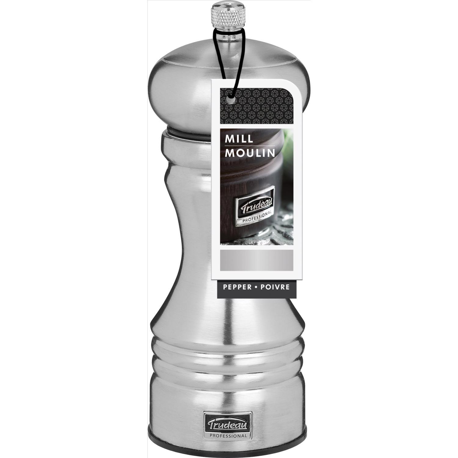 Trudeau Silver Stainless Steel Pepper Mill Sansujyuku sansujyuku.com