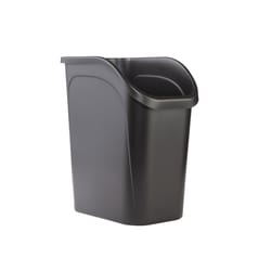 Rubbermaid 9.4 gal Black Resin Under Counter Wastebasket