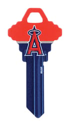 HILLMAN MLB Los Angeles Angels Painted Key House/Office Universal Key Blank SC1 Single