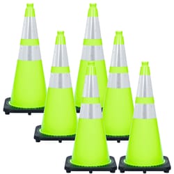 Mr. Chain JBC 28 in. Round Green Safety Cone 6 pk