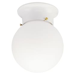 Westinghouse 7.25 in. H X 6 in. W X 6 in. L White Ceiling Fixture