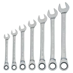 Craftsman 12 Point SAE Ratcheting Combination Wrench Set 7 pc