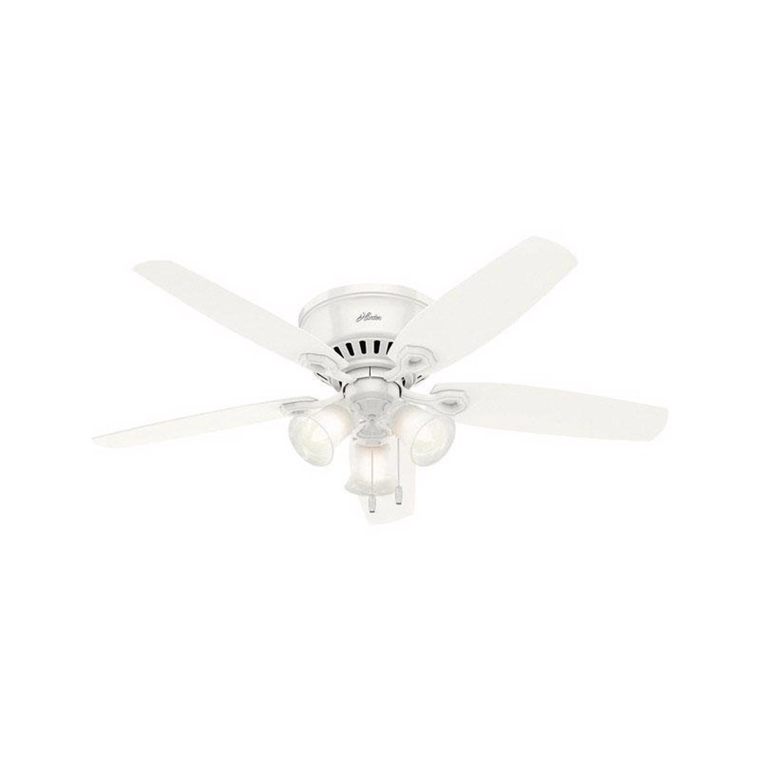 Hunter Builder 52 in. Snow White White LED Indoor Ceiling Fan Sansujyuku sansujyuku.com