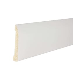 Inteplast Building Products 7/16 in. H X 7 ft. L Prefinished White Polystyrene Trim