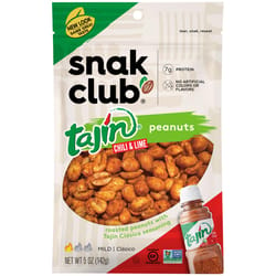 Snak Club Tajin Chili and Lime Peanuts 5 oz Bagged