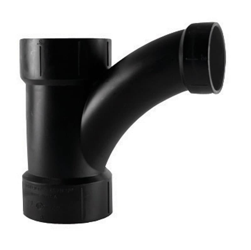 ABS005021400 Charlotte Pipe 3 in. Hub X 3 in. D Hub ABS Wye sku ABS005021400