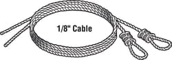 Prime-Line 5.75 in. W X 12 ft. L X 1/8 in. D Carbon Steel Extension Cables