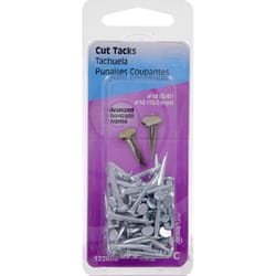 Hillman No. 14 X 3/4 in. L Galvanized Silver Steel Cut Tacks 1.75 pk Hillman No. 14 X 3/4 in. L Galvanized Silver Steel Cut Tacks 1.75 pk