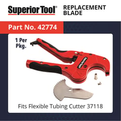 Superior Tool PVC Pipe Cutter Blade 4-1/2 in. L Silver 1 pc