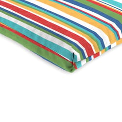 Jordan Manufacturing Multicolored Stripe Polyester Chair Cushion