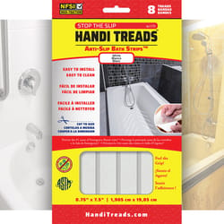 Handi-Treads Clear Shower and Bath Treads Vinyl 7-1/2 in. H X 7-1/2 in. L