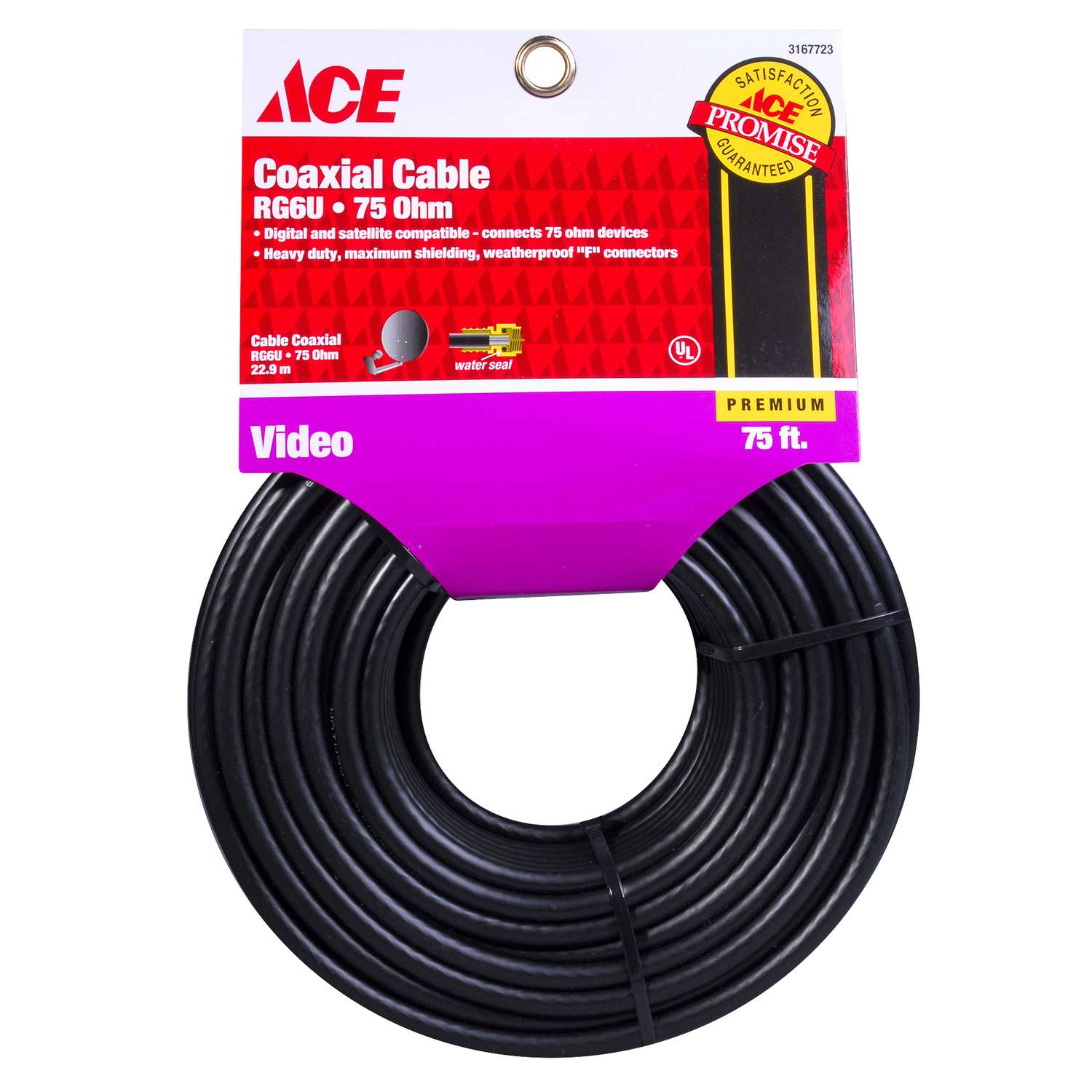 Ace 75 ft. Video Coaxial Cable Ace Hardware