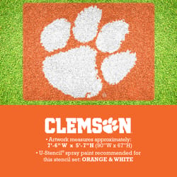 U-Stencil Clemson Paw Lawn Stencil