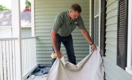 how to paint a porch ceiling