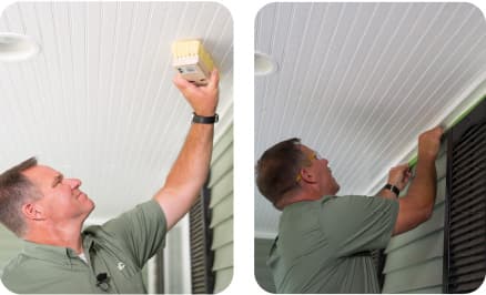 how to paint a porch ceiling