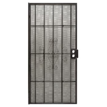 Windows And Doors Ace Hardware, 30 In X 80 Bronze Steel Frame Sliding Screen Door