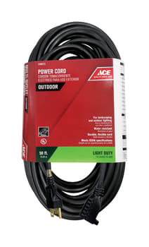 Ace Outdoor 100 ft. L Orange Extension Cord 12/3 SJTW - Ace Hardware