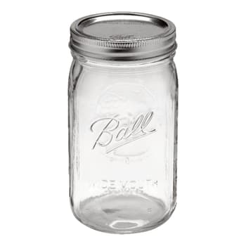 Ball Decorative Mason Jar with One Piece Stainless Steel Lid, Gal. (128oz.)