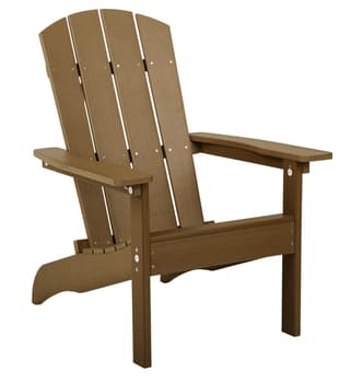 Patio Adirondack Chair Cushion with Fixing Straps and Seat Pad-Beige | Costway