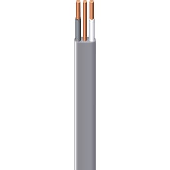 Telephone flat cable, 4 wires, 4C, 12/7, white, 100 m/R