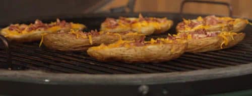 Big Green Egg Potato Skins