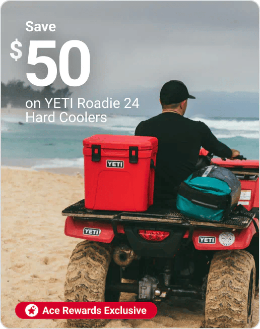Ace Rewards Members Save $50 on YETI Roadie 24 Hard Coolers