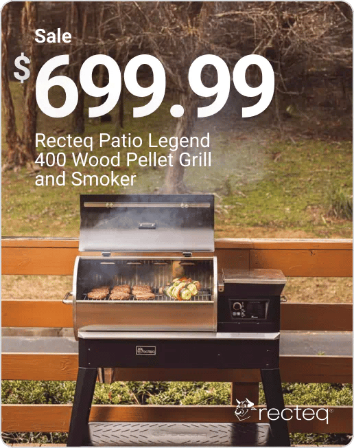 Sale $699.99 Recteq Patio Legend 400 Wood Pellet Grill and Smoker