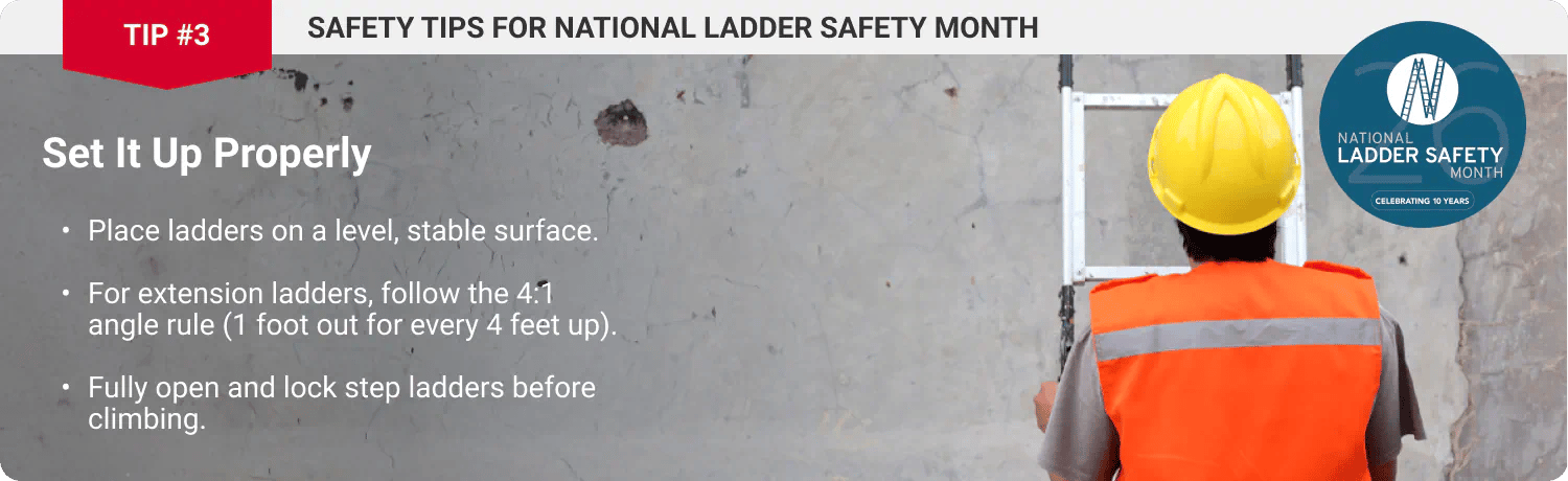 Safety Tip #3 - Set It Up Properly