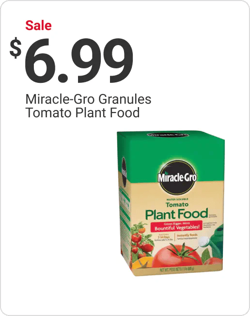 Sale $6.99 Miracle-Gro Granules Tomato Plant Food