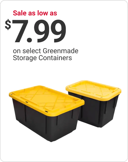 Sale as low as $7.99 on select Greenmade Storage Containers