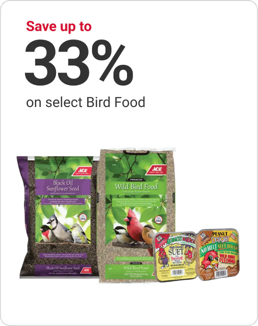 Save up to 33% on select Bird Food