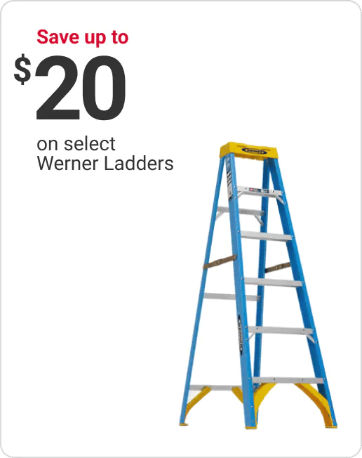 Save up to $20 on select Werner Ladders