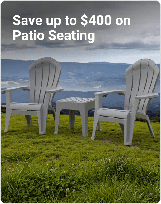 Save up to $40 on Patio Seating