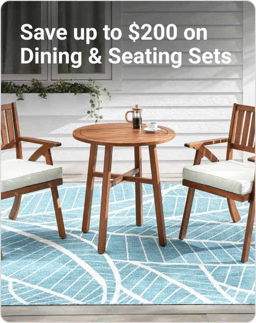 Save up to $200 on Dining & Seating Sets