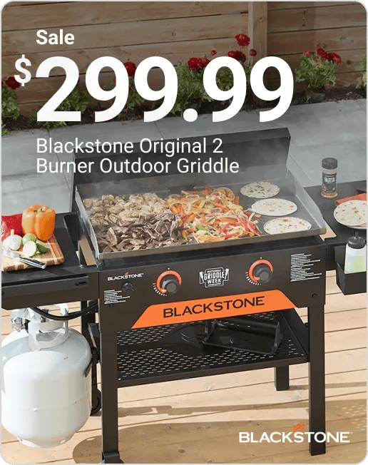 Sale $299.99 Blackstone Original 2 Burner Outdoor Griddle