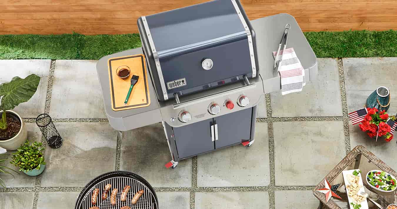 Weber Grill on Patio