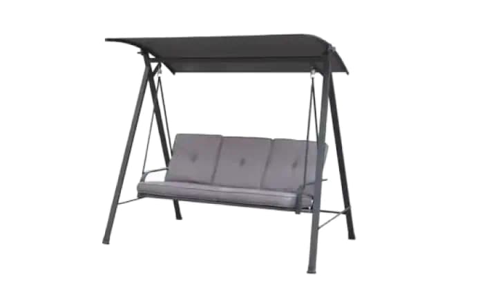 Living Accents 3 Person Steel Bench Swing