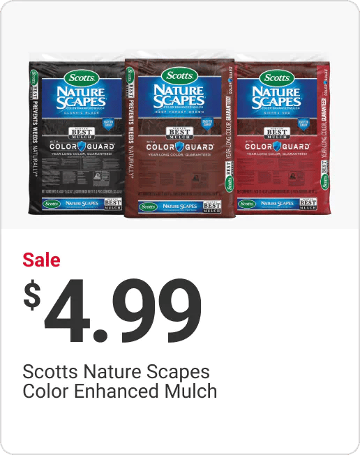 Sale $4.99 Scotts Nature Scapes Color Enhanced Mulch