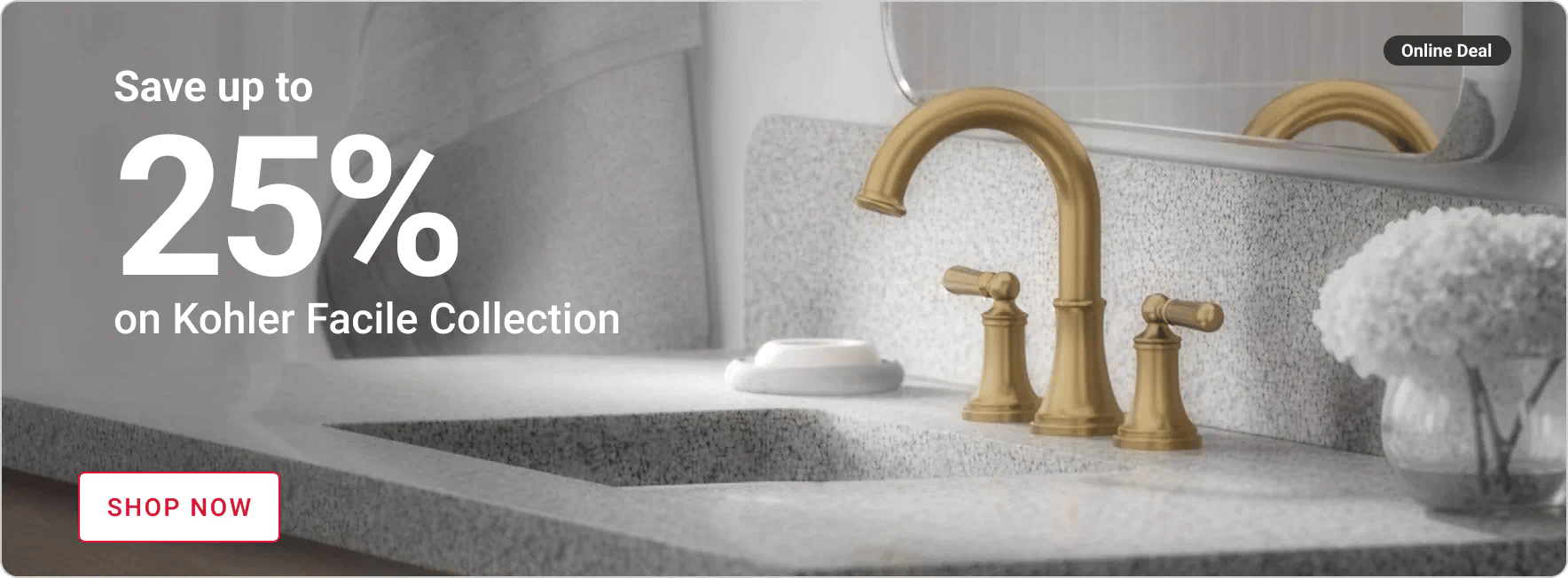 Online Deal - Save up to 25% on Kohler Facile Collection