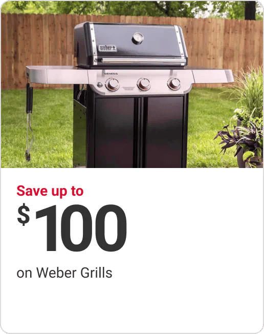 Save up to $100 on Weber Grills