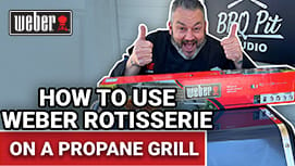 How To Use Weber Rotisserie On A Propane Grill