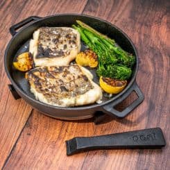  Dinner cooked in Ooni black grizzler pan