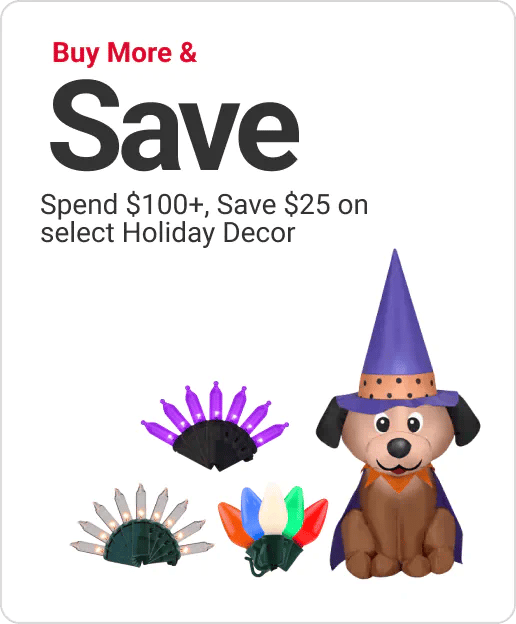 Buy More & Save on select Holiday Decor