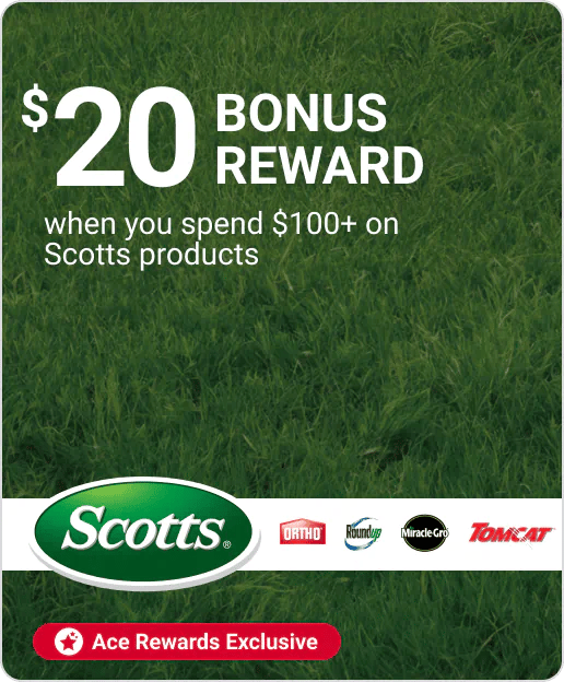 $20 Bonus Reward when you spend $100+ on Scotts products