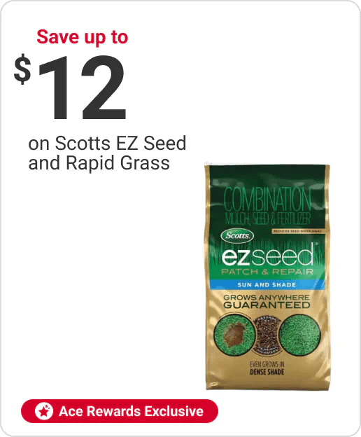 Save up to $12 on Scotts EZ Seed and Rapid Grass
